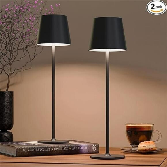 Rechargeable cordless table lamp dimmable led night light battery operated - Picture 7 of 7